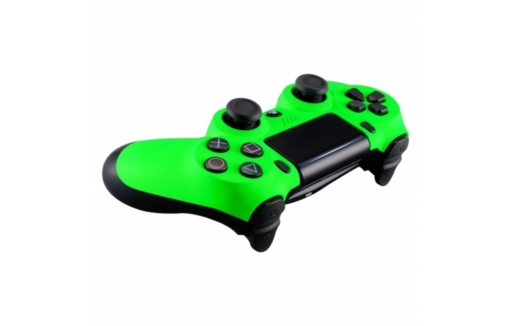 PS4 Controller Shells (GEN 4, 5) - Neon Groen - Voorkant