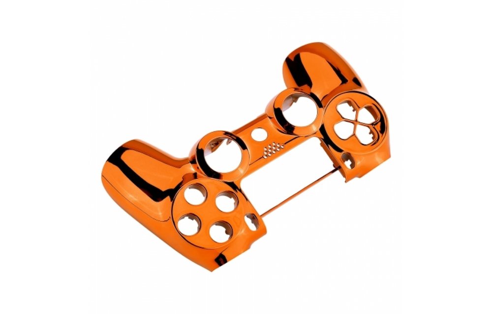 PS4 Controller Shells (GEN 4, 5) - Chrome Oranje - Voorkant