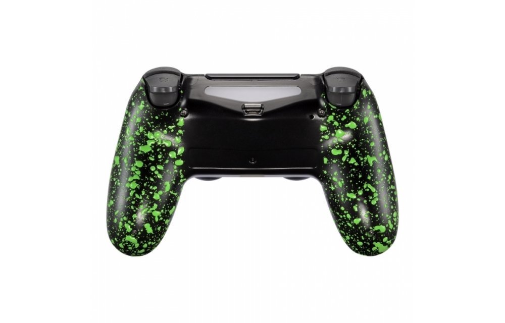 PS4 Controller Shells (GEN 4, 5) - 3D Grip Green - Back