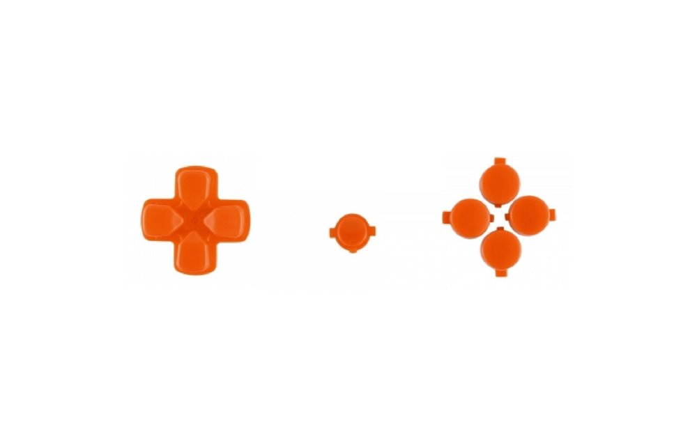 PS4 Controller Buttons (GEN 4, 5) - Orange - Action Buttons