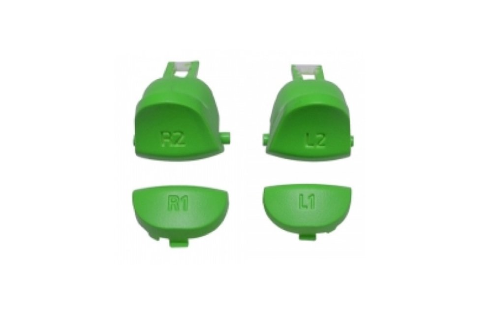 PS4 Controller Buttons (GEN 4, 5) - Green - L1 L2 R1 R2