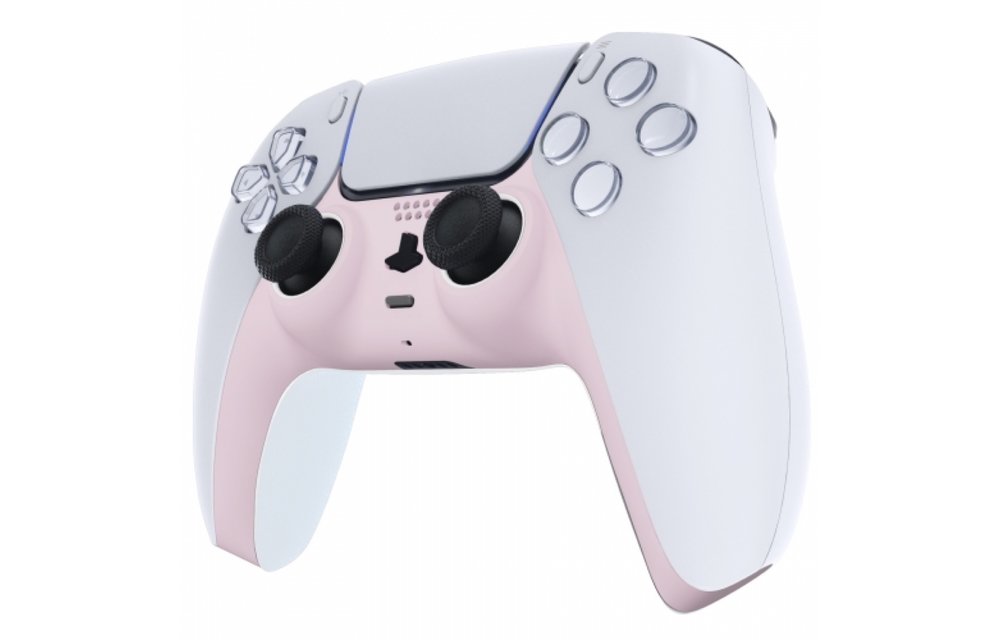 Sony PS5 DualSense Draadloze Controller - Lichtroze Soft Touch Cover Custom