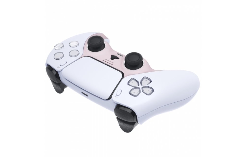 Sony PS5 DualSense Draadloze Controller - Lichtroze Soft Touch Cover Custom