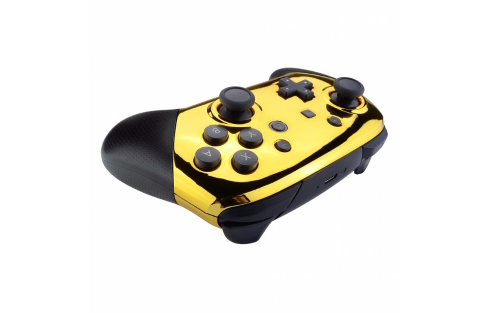 Nintendo Switch Pro Controller - Gold Chrome Custom