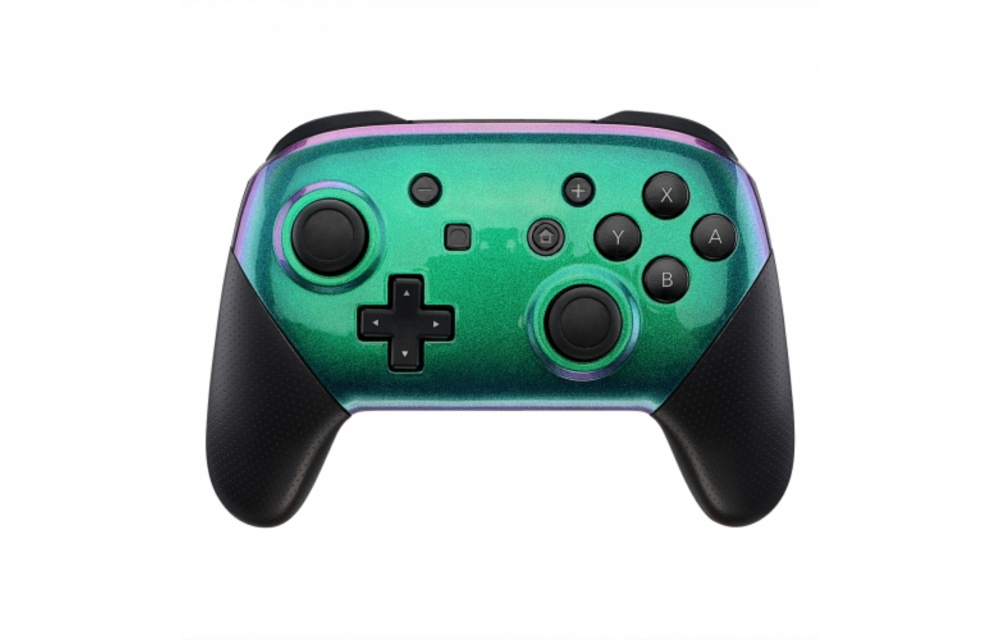 Nintendo Switch Pro Controller - Groen / Paars Metallic Custom
