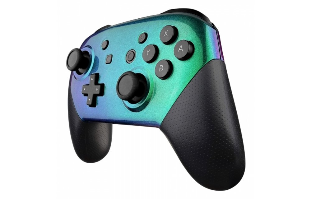 Nintendo Switch Pro Controller - Groen / Paars Metallic Custom