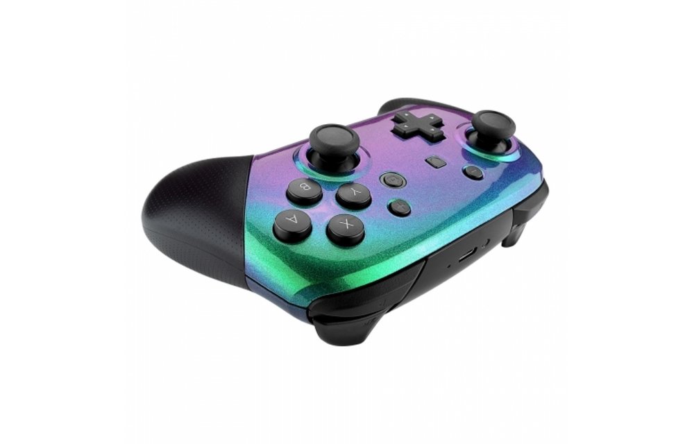 Nintendo Switch Pro Controller - Groen / Paars Metallic Custom