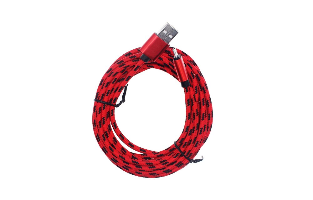 Xbox One Controller Charging Cable - Xbox One - 3 Meter Red with Black 3M