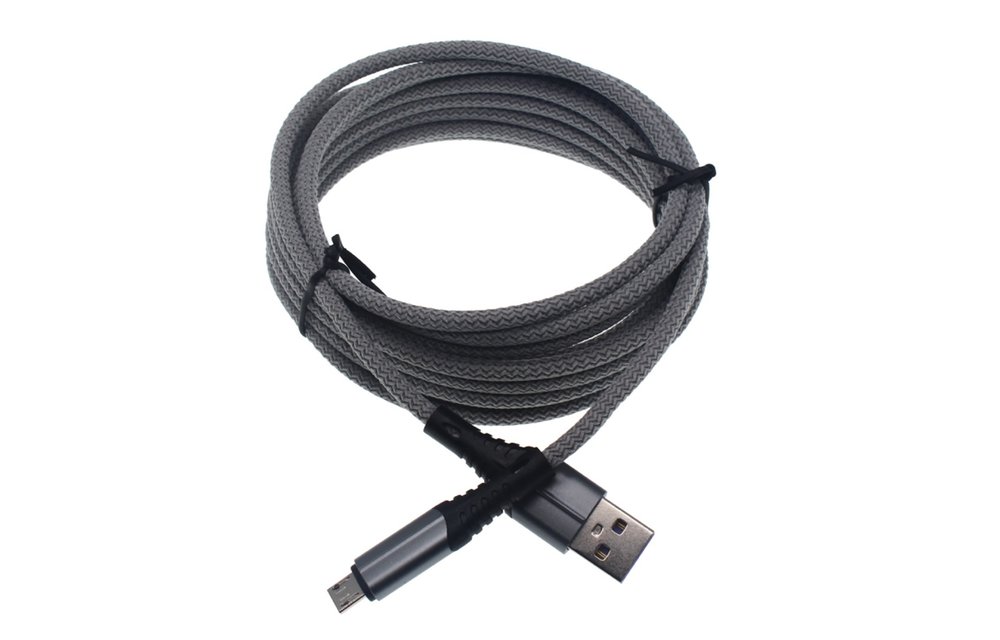 Xbox One Controller Oplaadkabel - Xbox One - 3A Snellader / Fast Charger - 3 Meter Grijs 3M