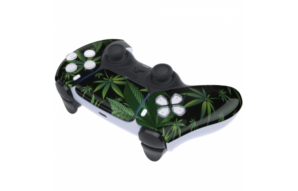 Sony PS5 DualSense Draadloze Controller - Weed Front Custom