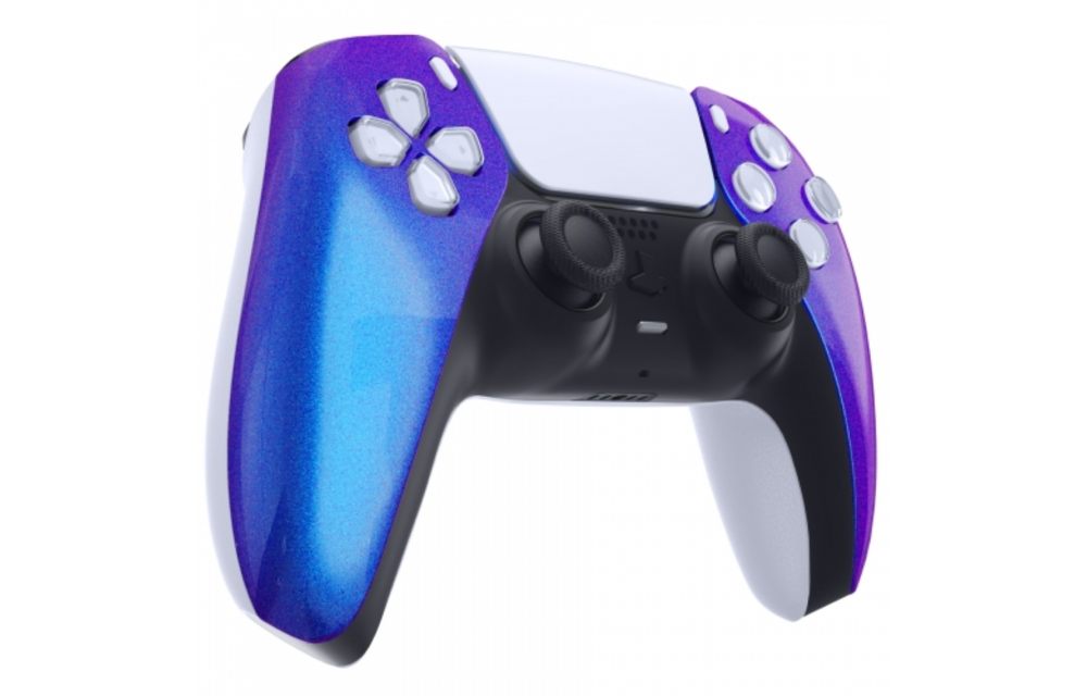 Sony PS5 DualSense Draadloze Controller - Blauw / Paars Metallic Front Custom