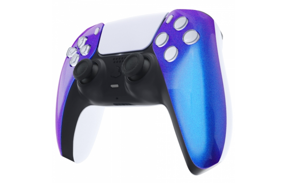 PS5 Controller Housing Shell - Blue / Purple Metallic - Front Shell