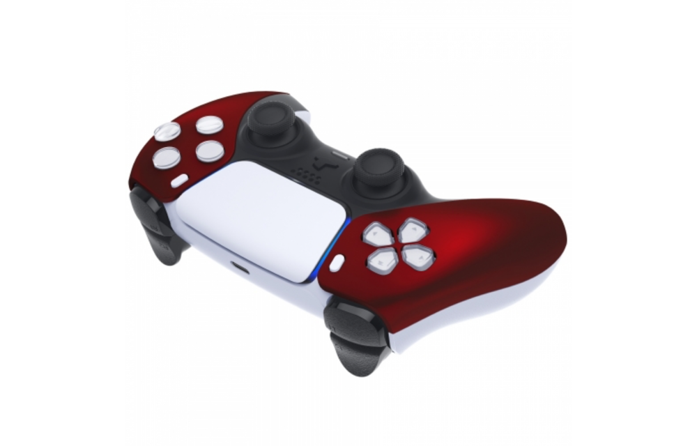PS5 Controller Housing Shell - Red Soft Touch - Front Shell