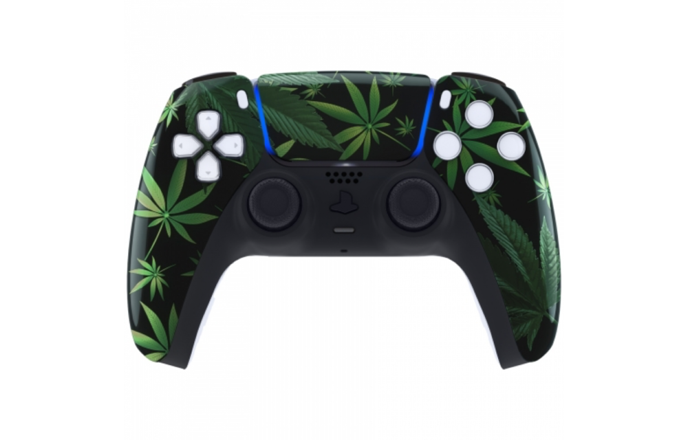 PS5 Controller Behuizing Shell - Weed - Front Shell (BDM-010)