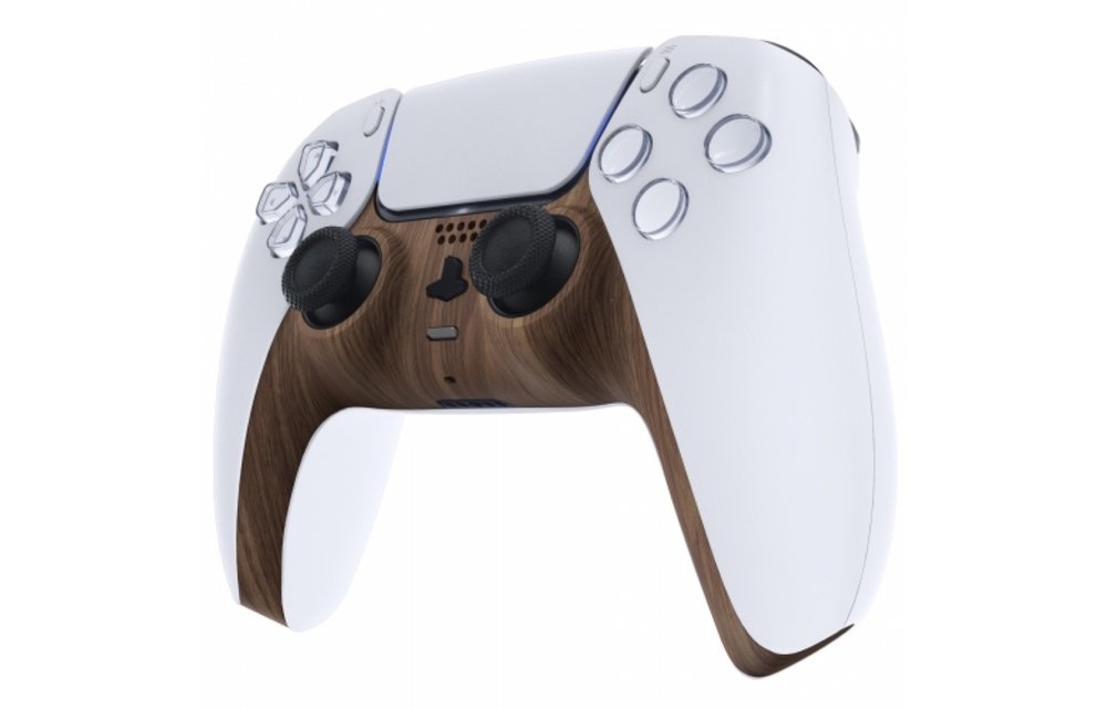 PS5 Controller Housing Shell - Wood - Cover Shell