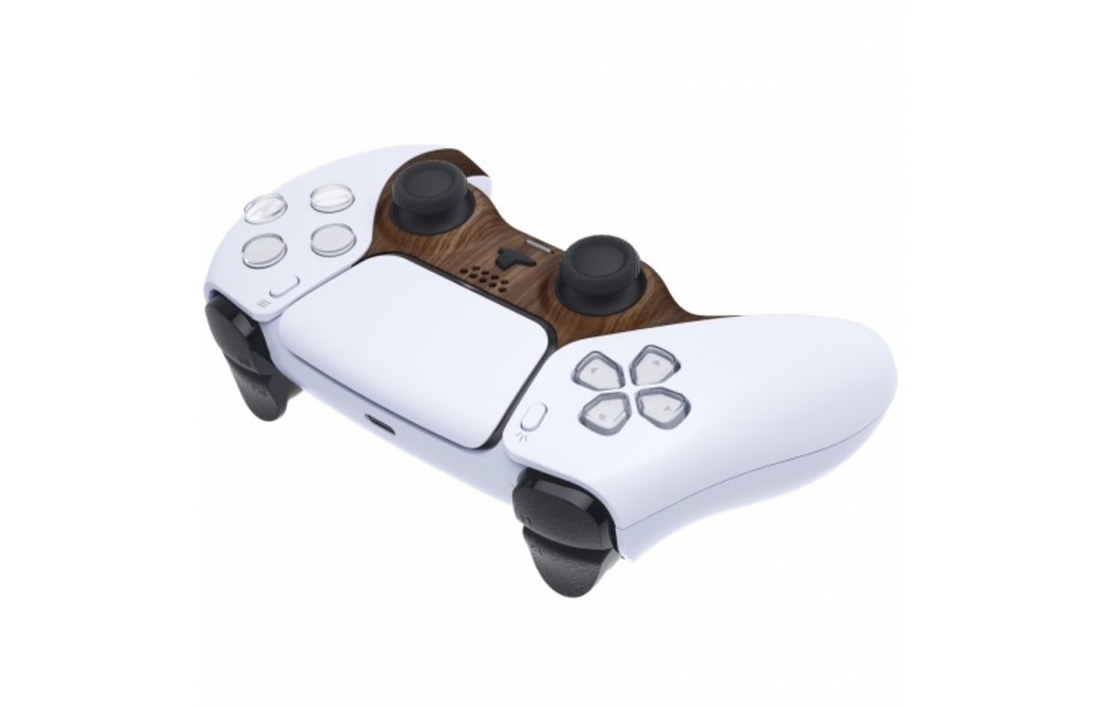 PS5 Controller Housing Shell - Wood - Cover Shell