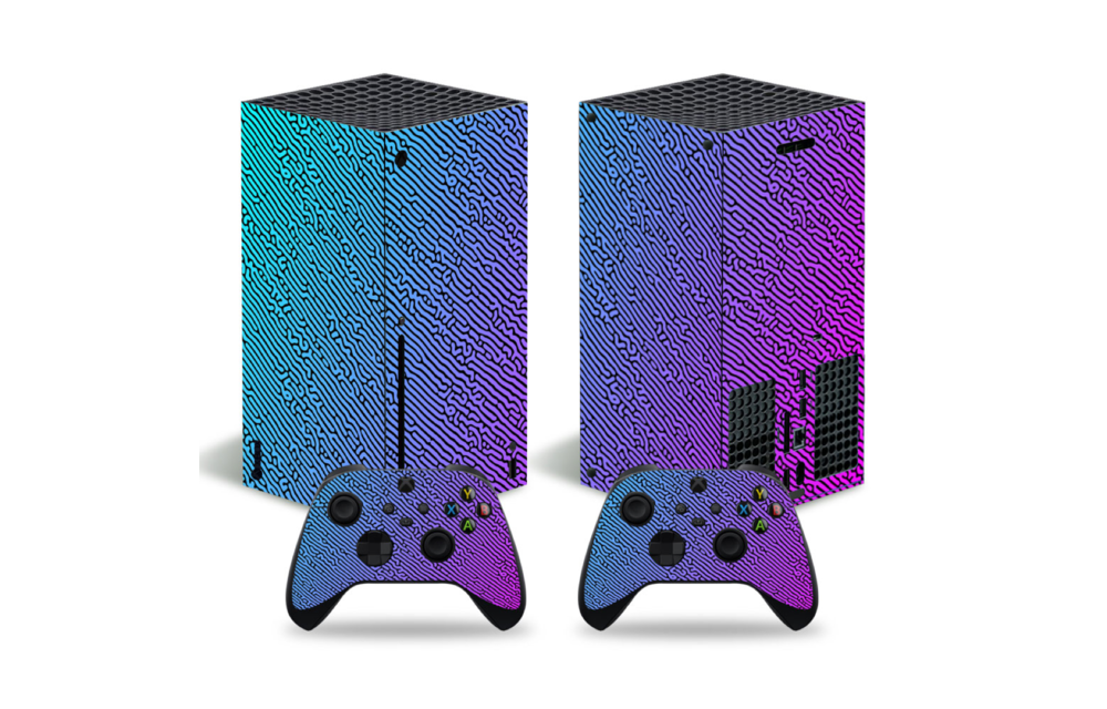 Xbox Series Skins - Cool Gradient Blauw / Paars