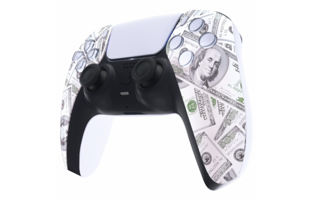 Sony PS5 DualSense Wireless Controller - Dollars Front Custom