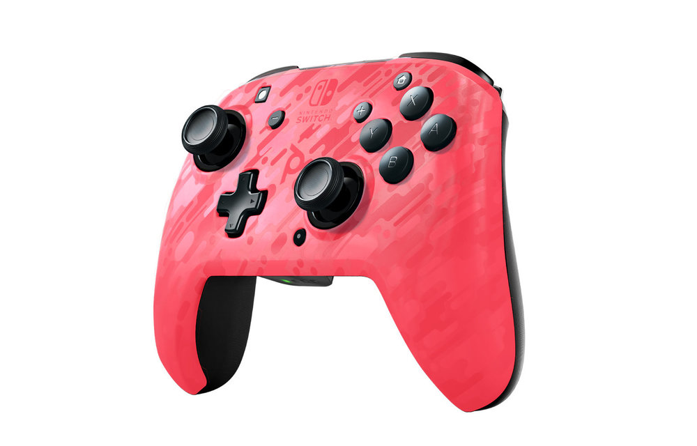 Faceoff Wireless Deluxe Controller - Pink Camo (Nintendo )
