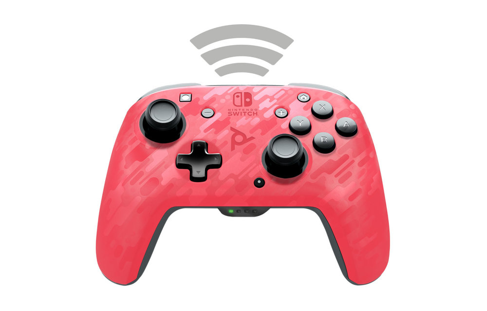 Faceoff Wireless Deluxe Controller - Pink Camo (Nintendo )
