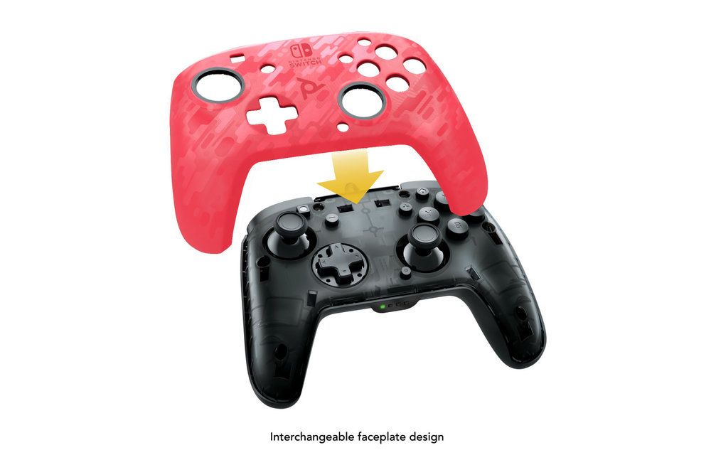 Faceoff Wireless Deluxe Controller - Pink Camo (Nintendo )