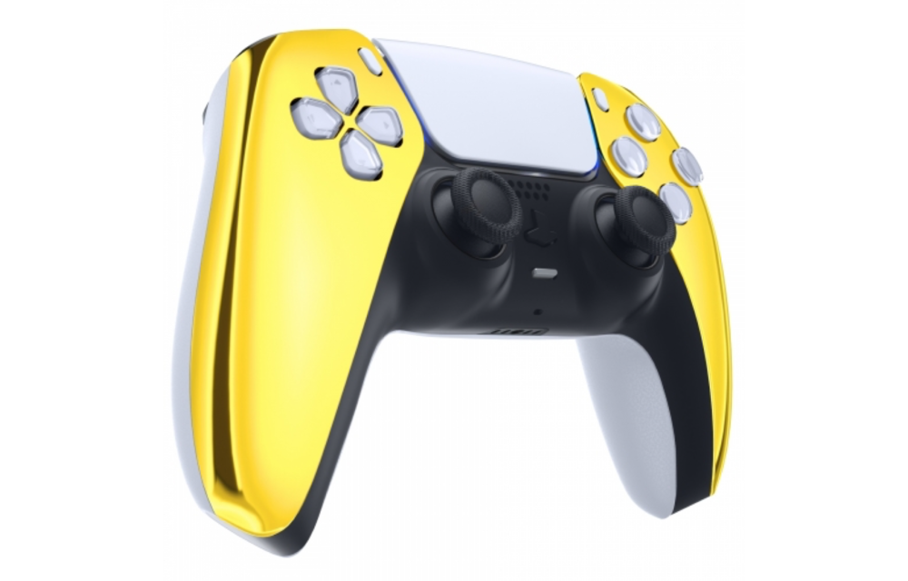 Sony PS5 DualSense Wireless Controller - Gold Chrome Front Custom