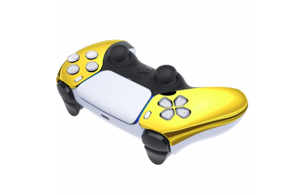 Sony PS5 DualSense Wireless Controller - Gold Chrome Front Custom