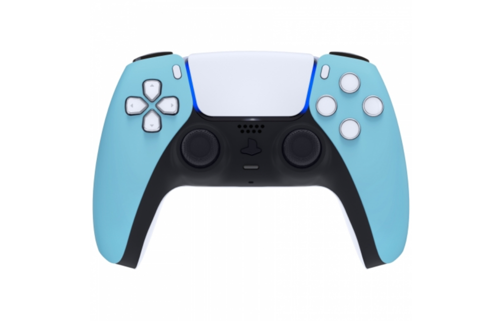 Sony PS5 DualSense Draadloze Controller - Hemelsblauw Soft Touch Front Custom