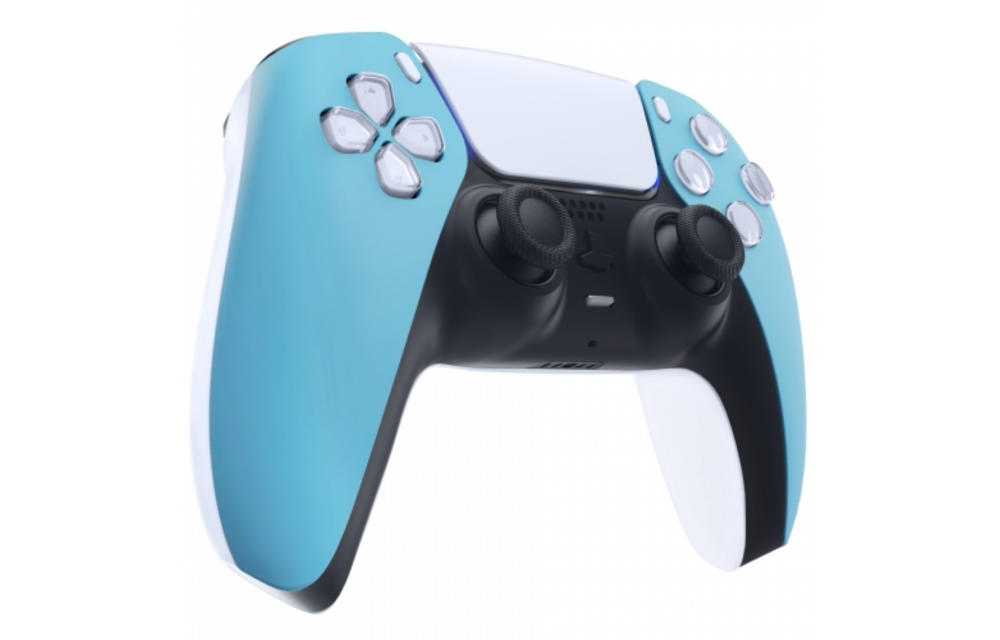 Sony PS5 DualSense Draadloze Controller - Hemelsblauw Soft Touch Front Custom