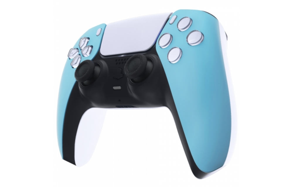 Sony PS5 DualSense Draadloze Controller - Hemelsblauw Soft Touch Front Custom