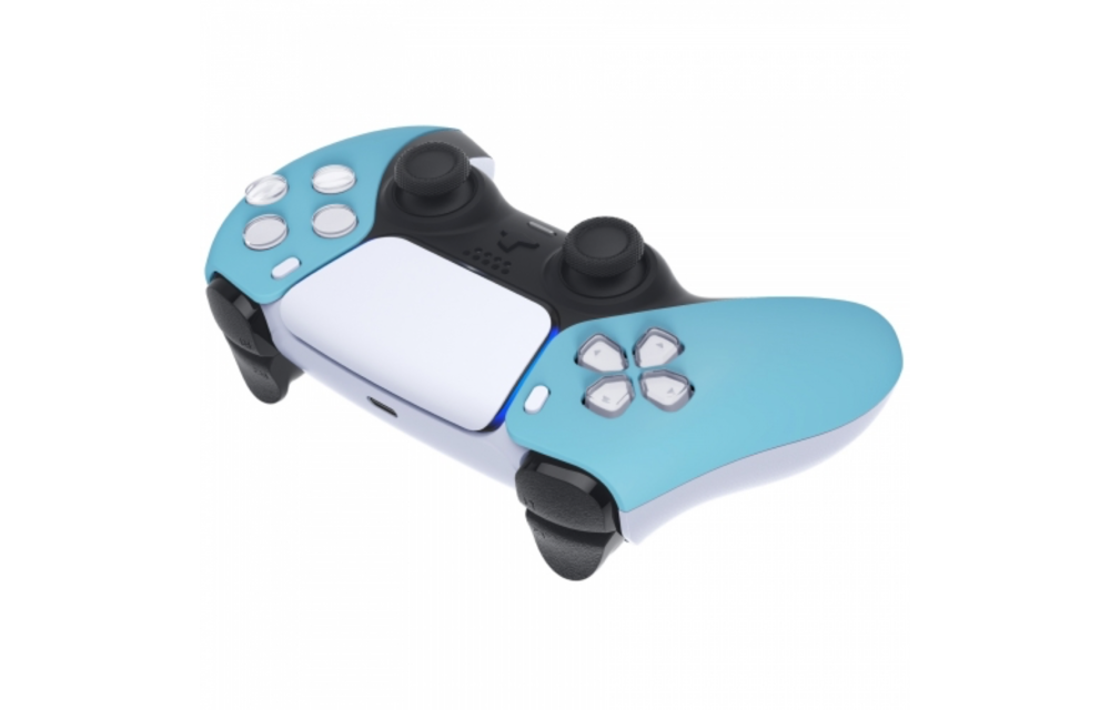 Sony PS5 DualSense Draadloze Controller - Hemelsblauw Soft Touch Front Custom