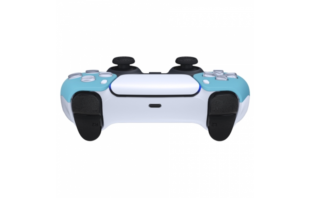 PS5 Controller Behuizing Shell - Hemelsblauw Soft Touch - Front Shell (BDM-010)