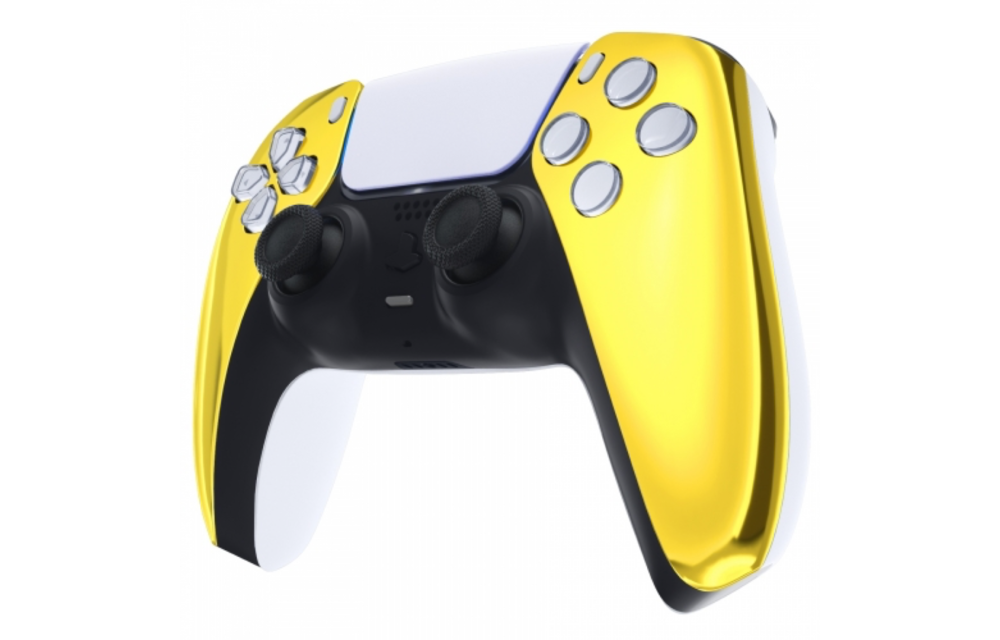 PS5 Controller Housing Shell - Gold Chrome - Front Shell (BDM-010)