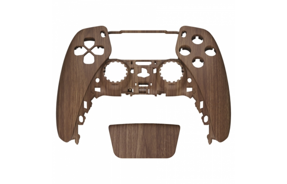 PS5 Controller Behuizing Shell - Wood - Front Shell (BDM-010)