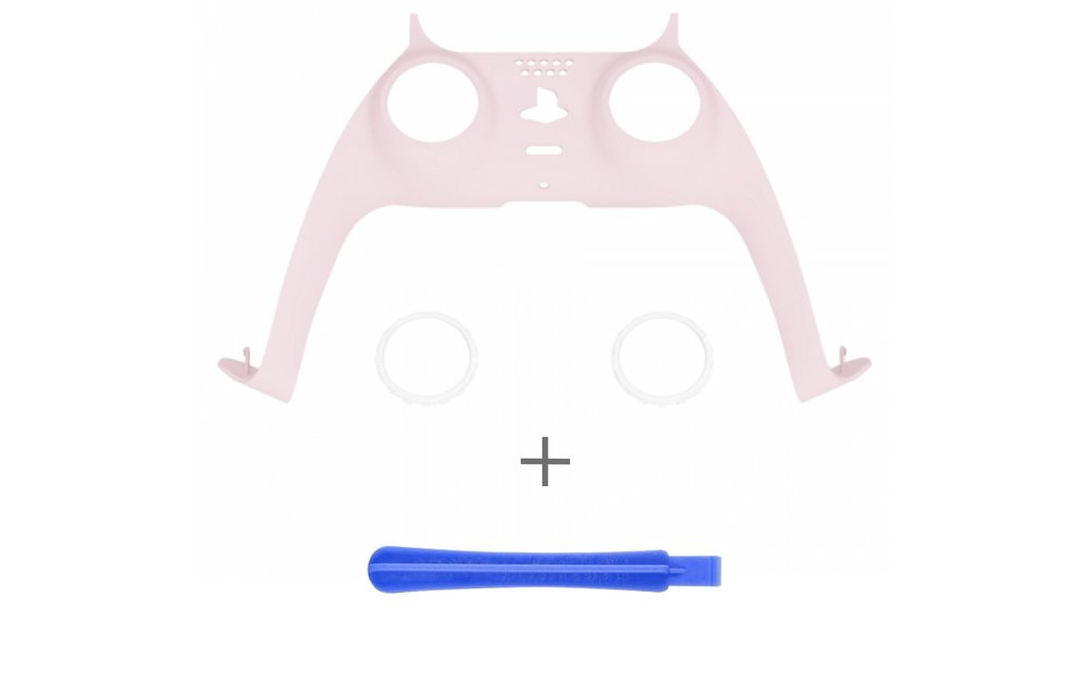 PS5 Controller Behuizing Shell - Lichtroze Soft Touch - Cover Shell