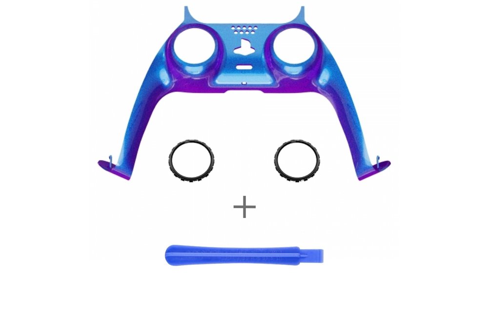 PS5 Controller Behuizing Shell - Blauw / Paars Metallic - Cover Shell