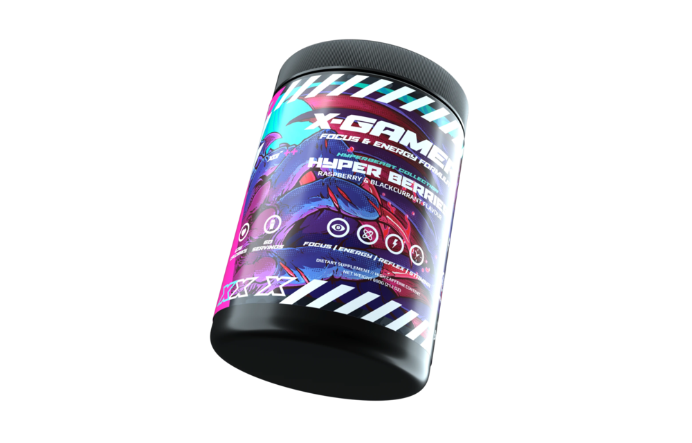 X-Gamer Hyper Berries Flavour Energy Drink (600g / 60 Servings)