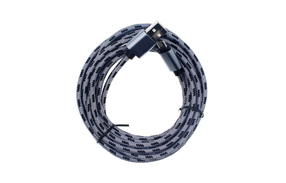 PlayStation 5 Controller Charging Cable - PS5 - USB Type-C®4 - 3 Meter Dark Gray with Black 3M