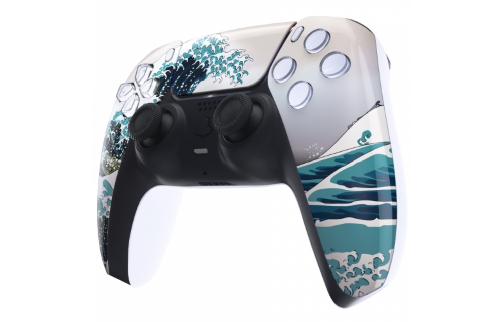 Sony PS5 DualSense Wireless Controller - Great Wave Front Custom