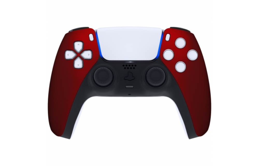 PS5 Controller Housing Shell - Red Soft Touch - Front Shell