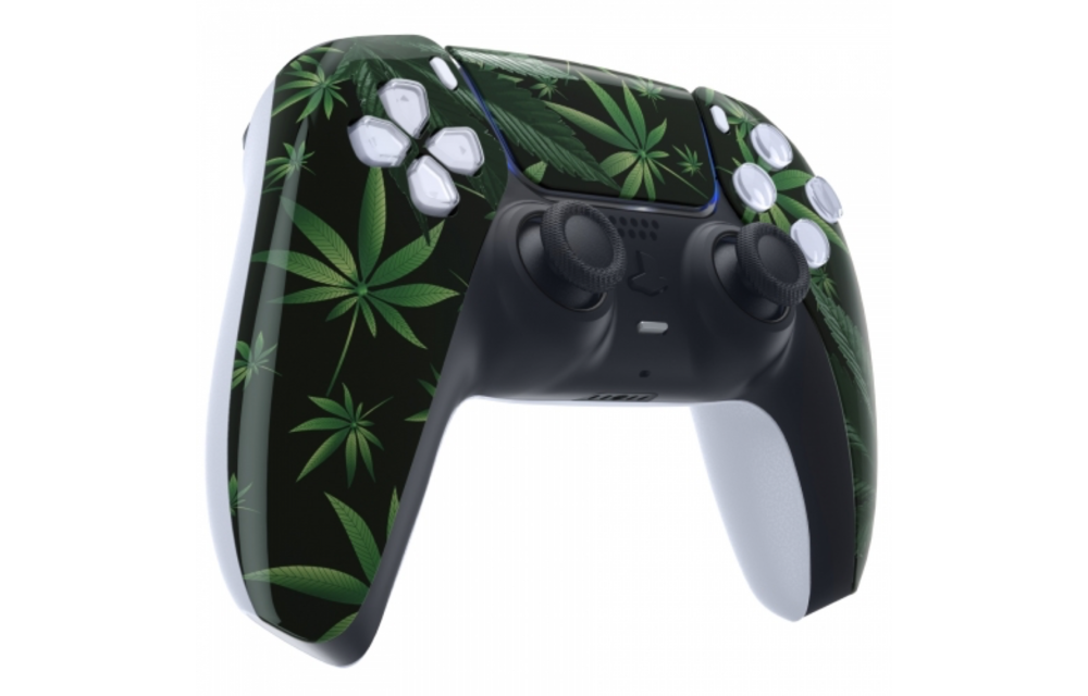 PS5 Controller Behuizing Shell - Weed - Front Shell (BDM-010)