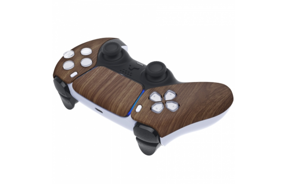 Sony PS5 DualSense Wireless Controller - Wood Front Custom