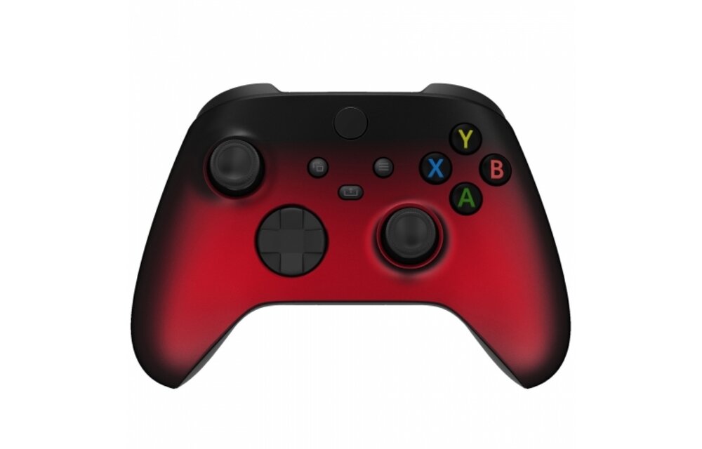 Xbox Series Controller Case Shell - Gradient Soft Touch Black/Red - Front Shell