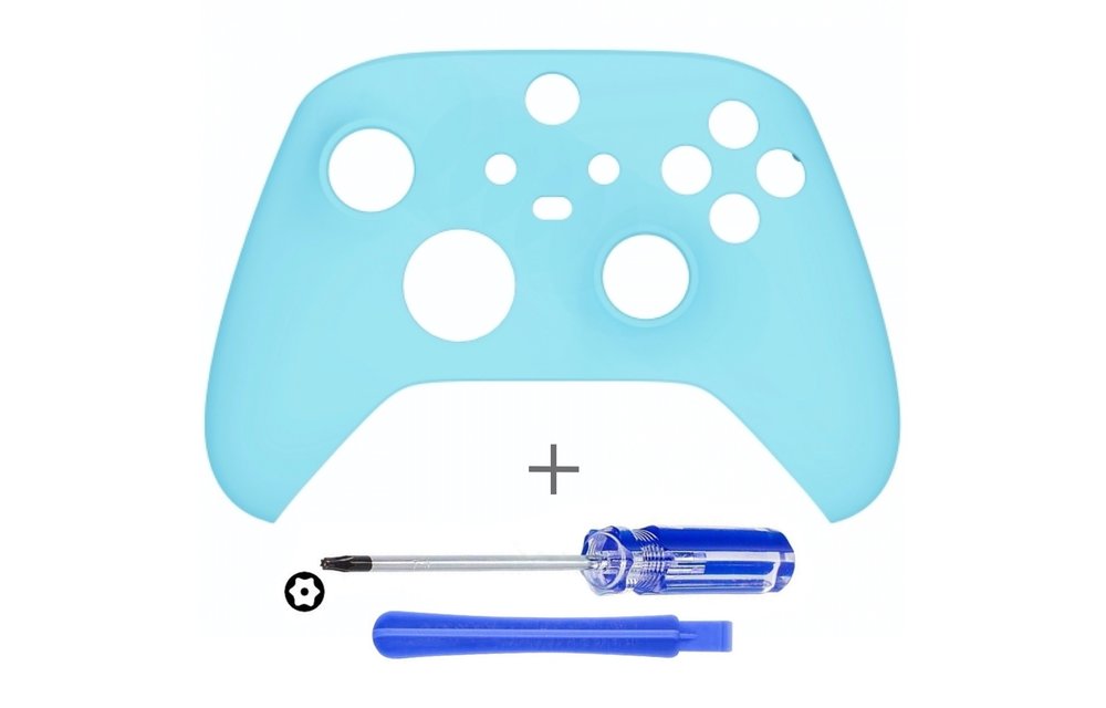 Xbox Series Controller Behuizing Shell - Hemelsblauw Soft Touch - Front Shell