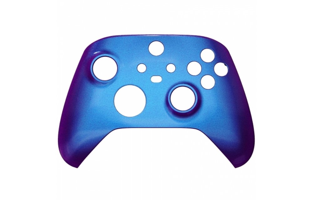 Xbox Series Controller Case Shell - Metallic Chameleon Blue / Purple - Front Shell