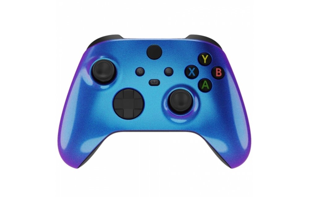 Xbox Series Controller Case Shell - Metallic Chameleon Blue / Purple - Front Shell