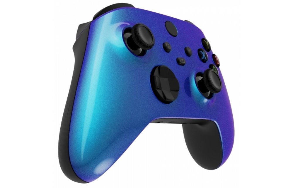 Xbox Series Controller Case Shell - Metallic Chameleon Blue / Purple - Front Shell