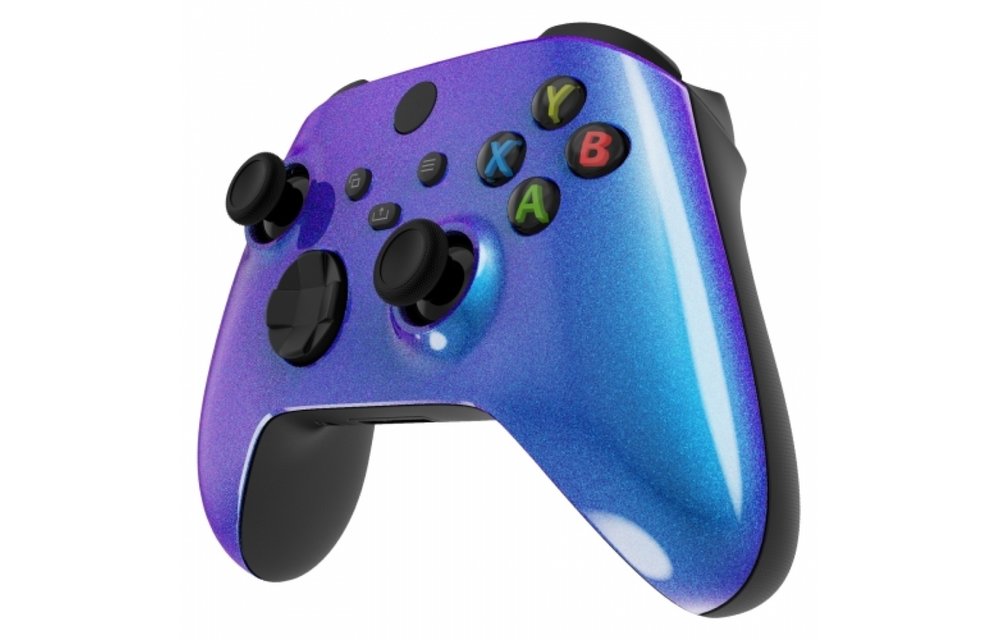 Xbox Series Controller Case Shell - Metallic Chameleon Blue / Purple - Front Shell