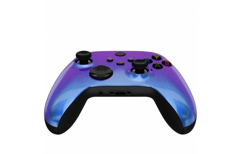 Xbox Series Controller Case Shell - Metallic Chameleon Blue / Purple - Front Shell