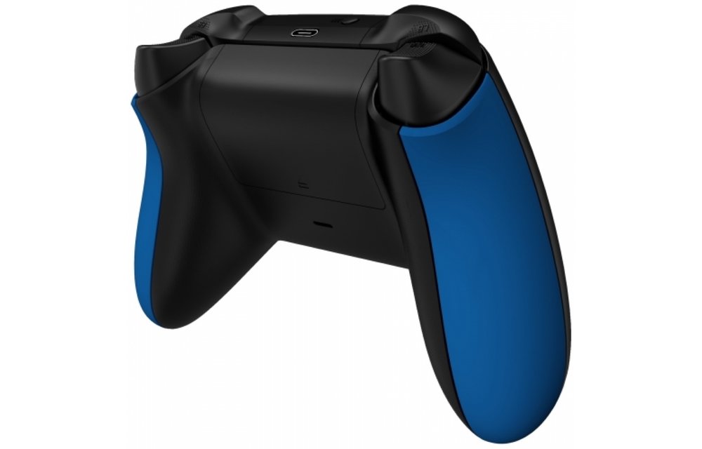 Xbox Series Controller Behuizing Shell - Soft Touch Blauw - Side Rail